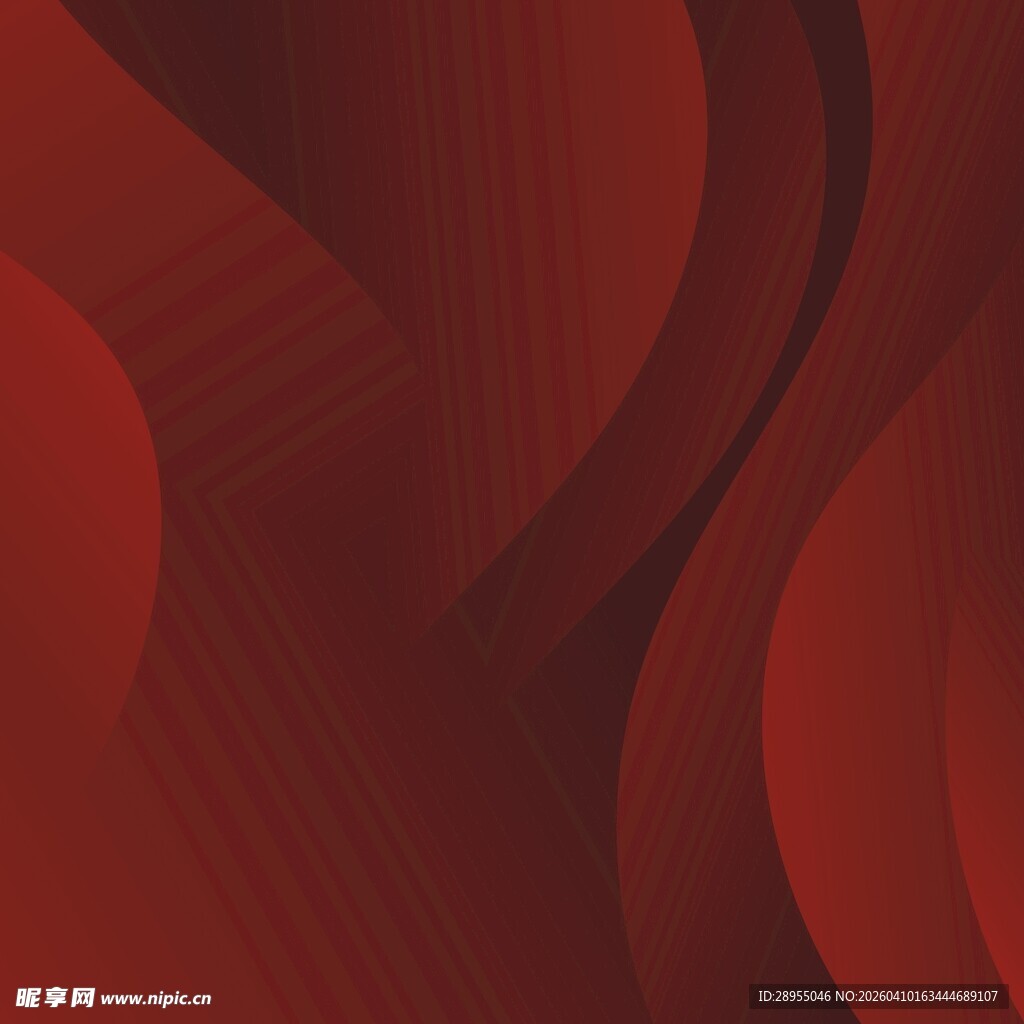 红色曲线背景