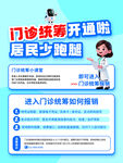 门诊统筹开通便民海报