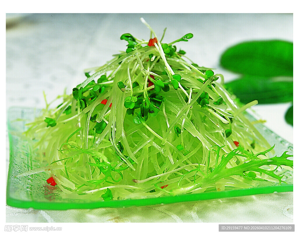 翠绿爽口豆芽菜