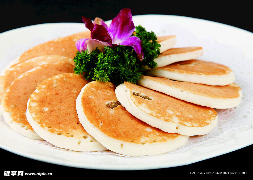 美味煎饼摆盘精致