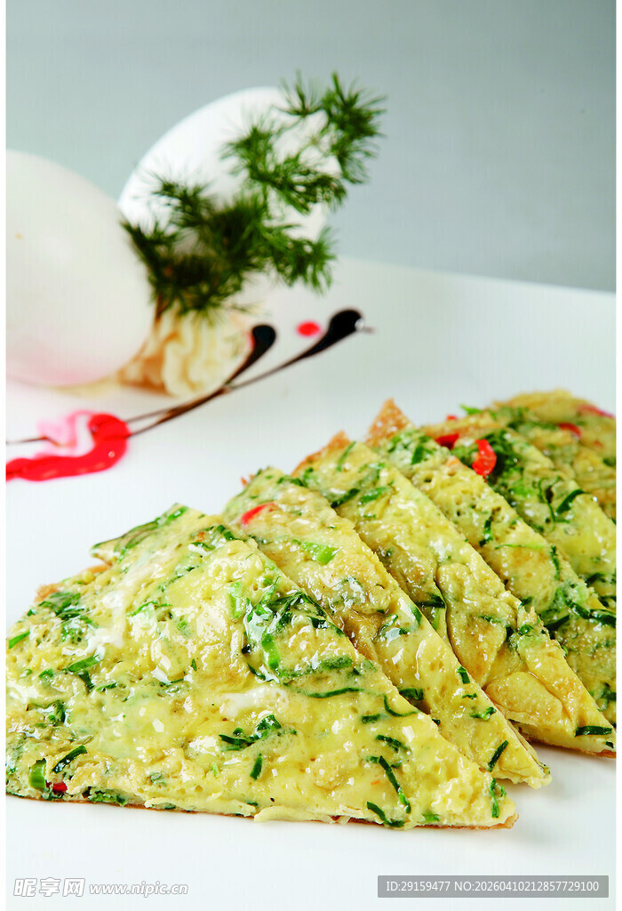 美味蔬菜鸡蛋饼诱人呈现