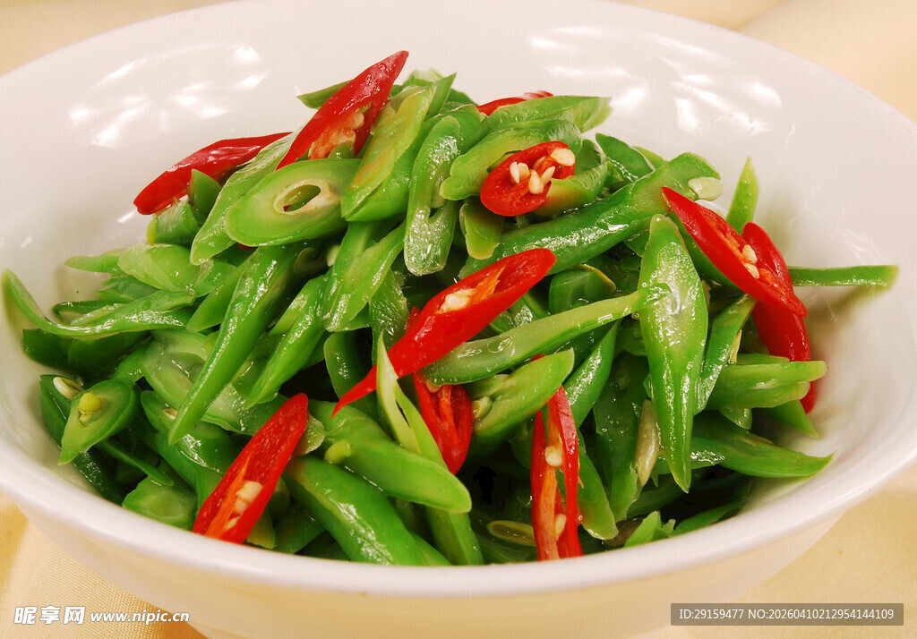 清炒青椒豆角