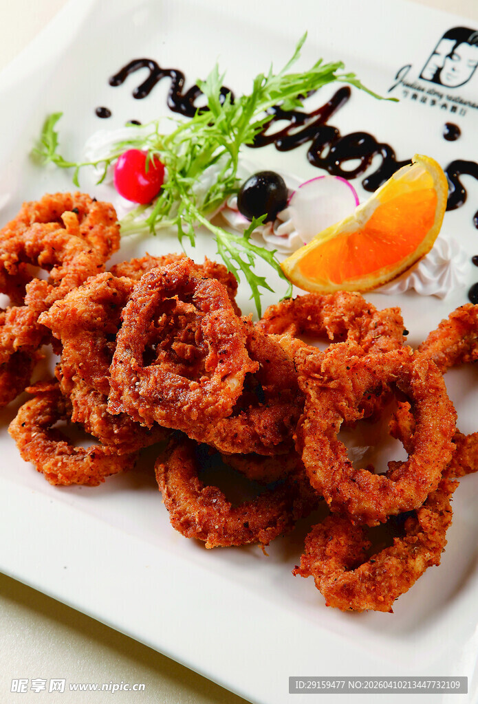 香酥炸鱿鱼圈