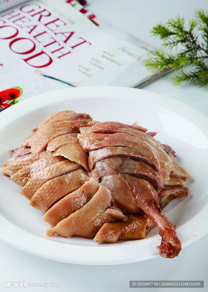 美味切片卤味鸭