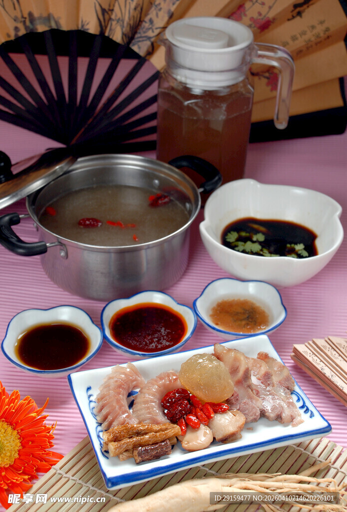 中式火锅美食组合