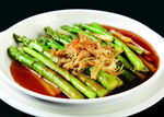 白灼芦笋配干丝