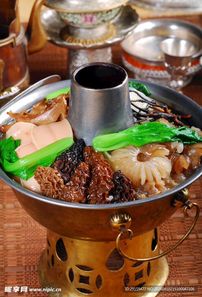传统铜锅涮菜美食盛宴