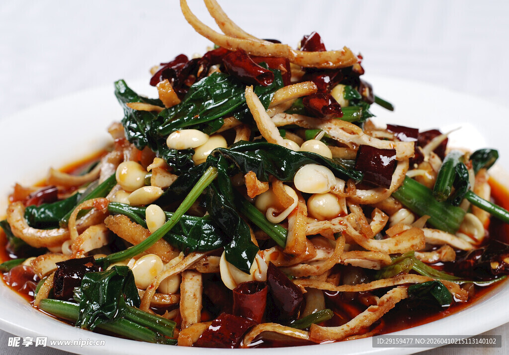 凉拌菠菜金针菇