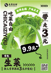 生菜特惠促销 蔬菜海报