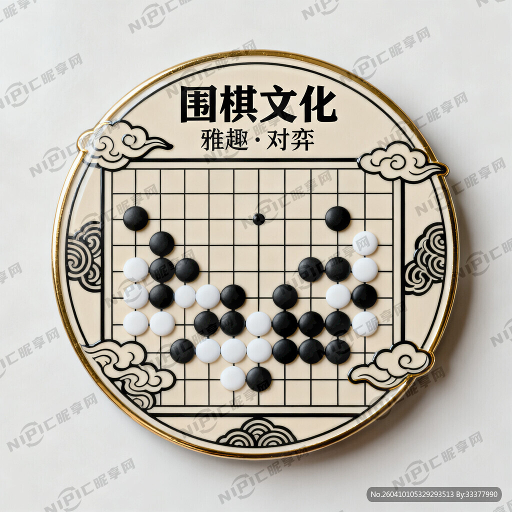围棋文化类冰箱贴