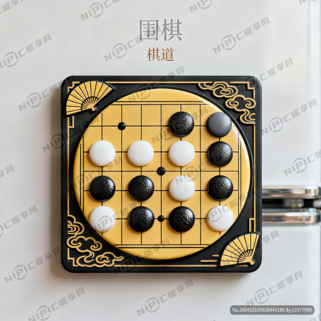 围棋文化类冰箱贴