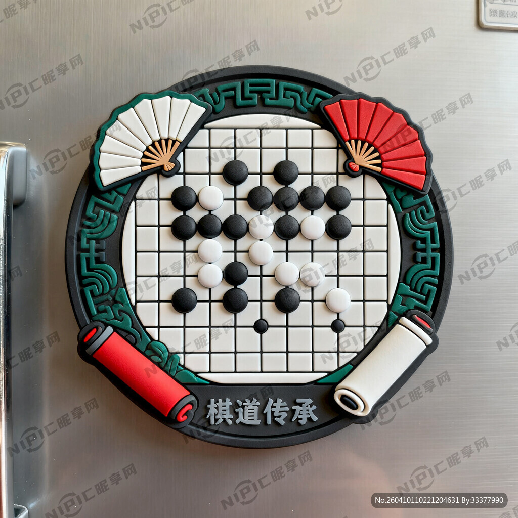 围棋文化类冰箱贴