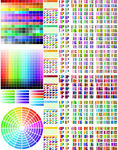 色彩调色板与色谱集合