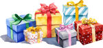 多彩礼品堆