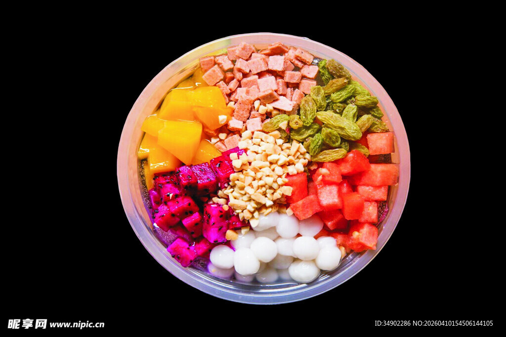 缤纷多彩蔬果冰粉