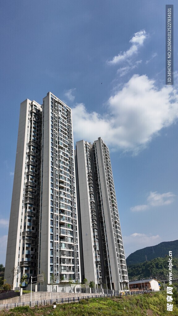 高层住宅楼景观