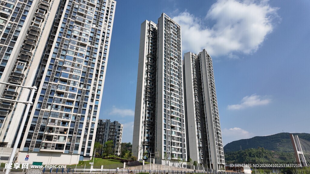 都市高层住宅建筑景观