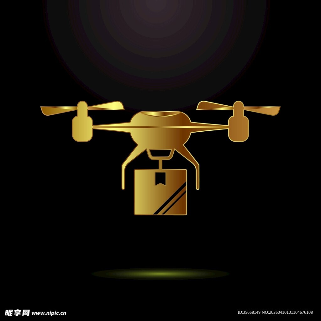 金色无人机