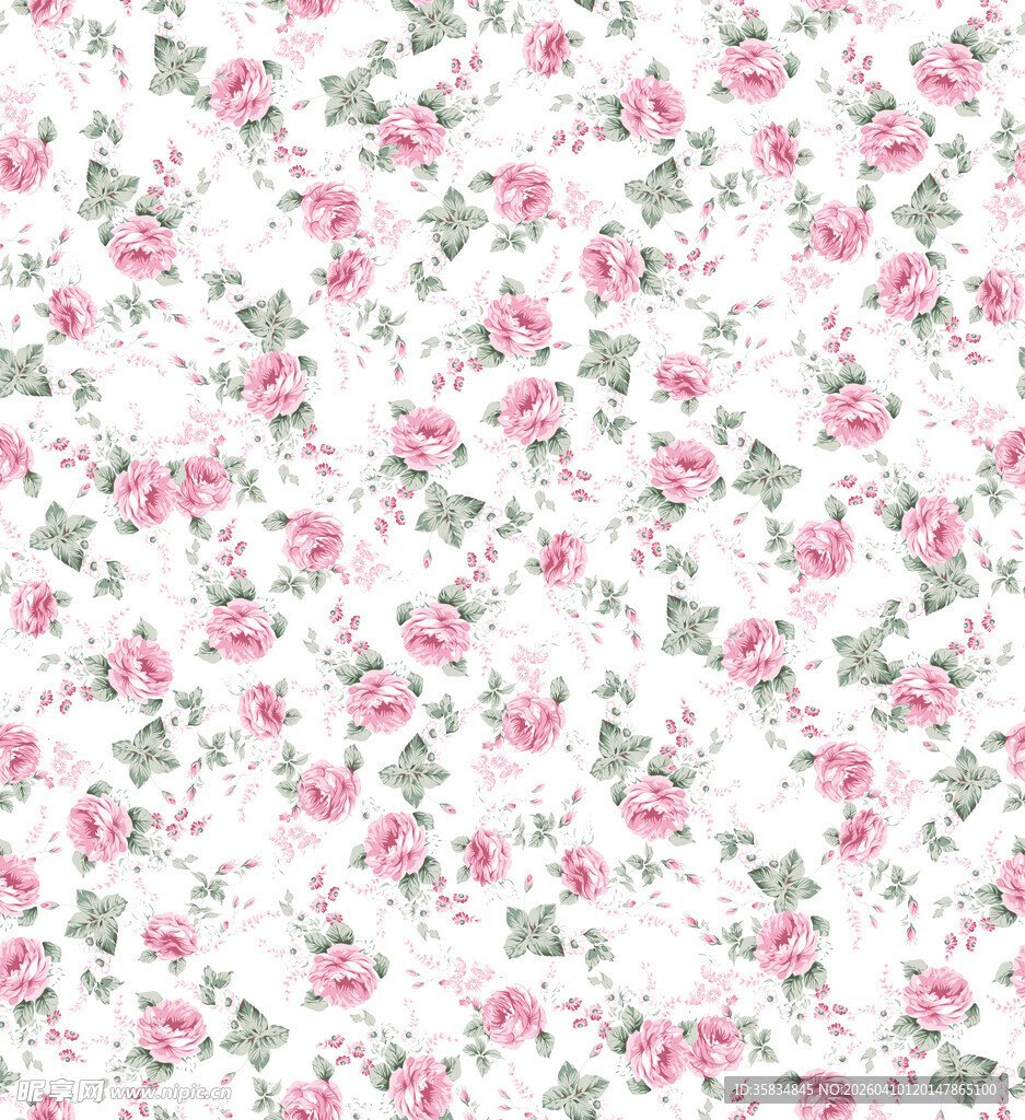 粉色 碎花 图案