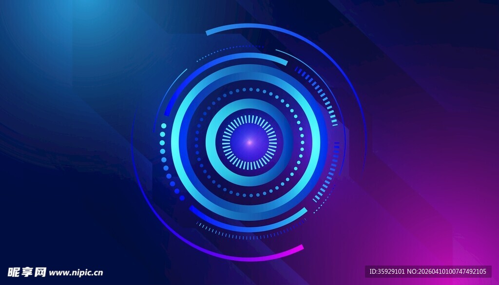 科技圆环背景