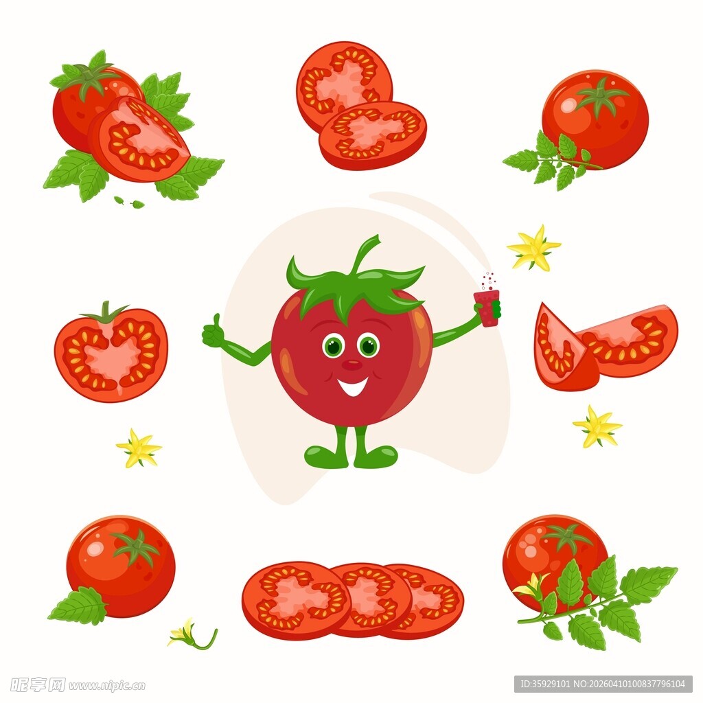 番茄卡通素材