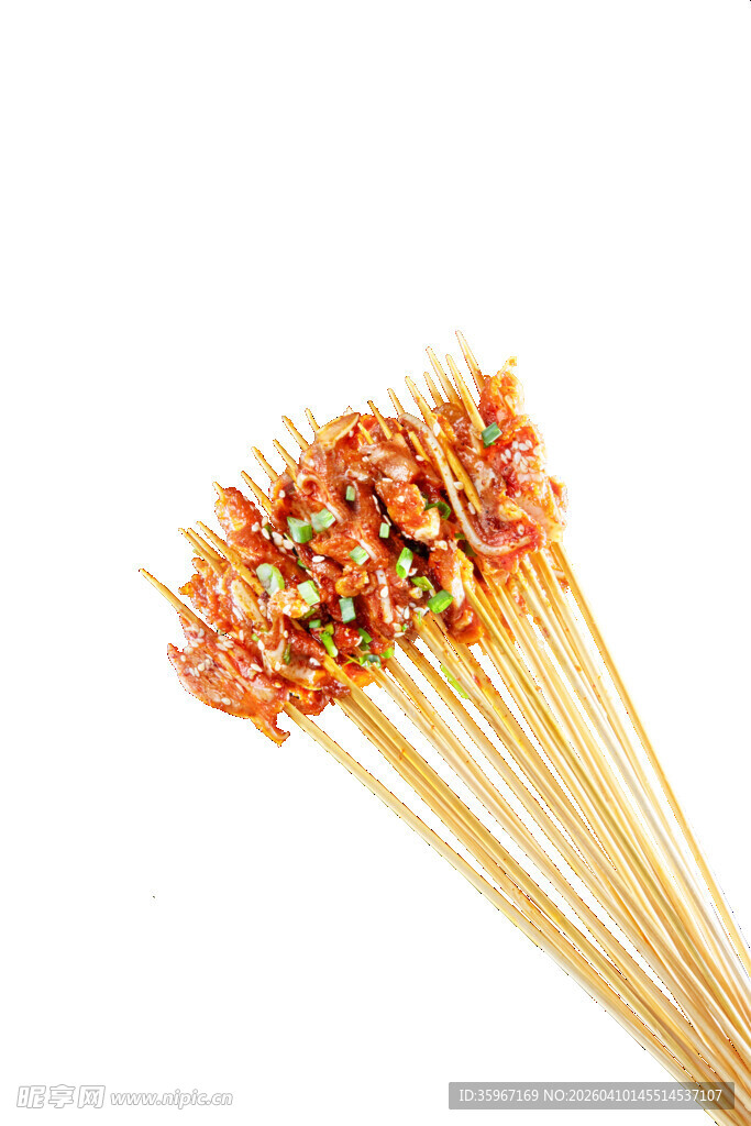 美味烤肉串特写