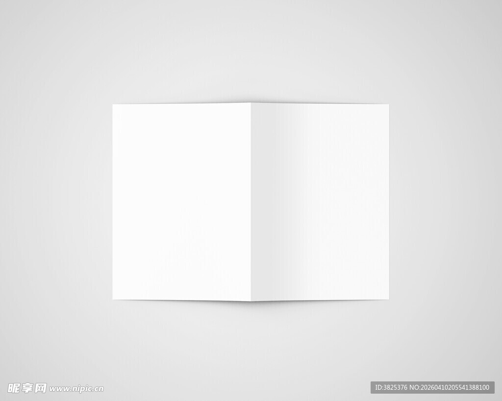 A5空白双折页设计展示样机