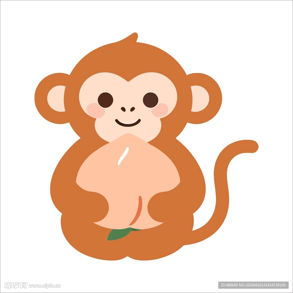 可爱小猴形象
