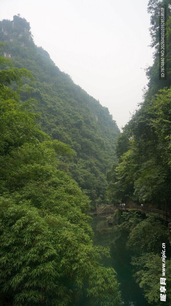 青山绿水间的秀丽峡谷
