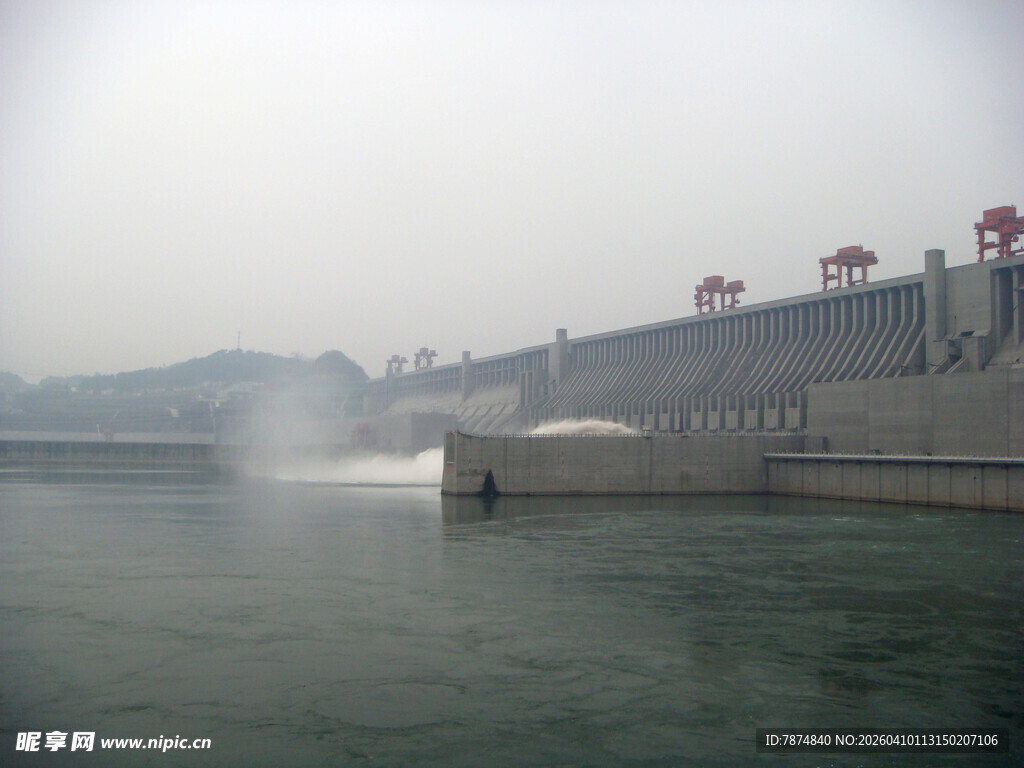 三峡大坝壮观水利景象