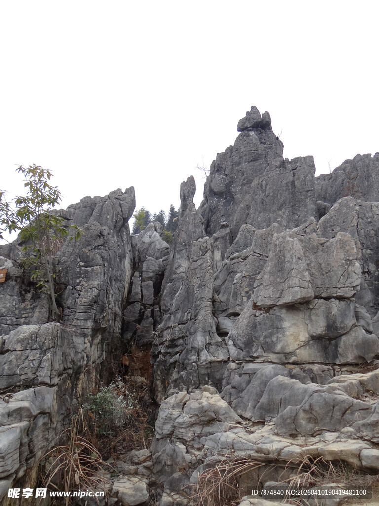 恩施奇特嶙峋的岩石景观