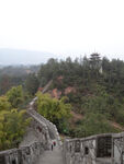恩施山间石砌长城蜿蜒景色