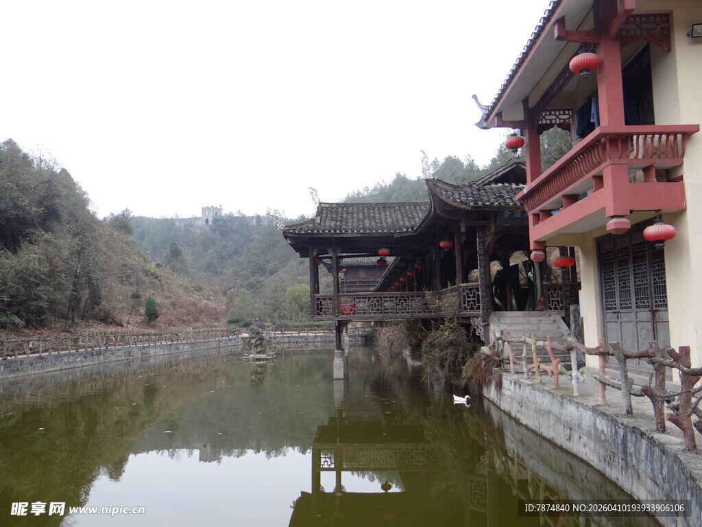 恩施水乡古建 静谧的中式景致