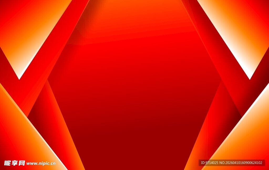 红色几何背景