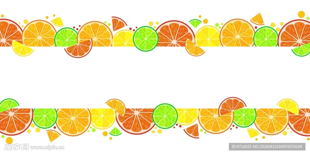 柑橘边框背景