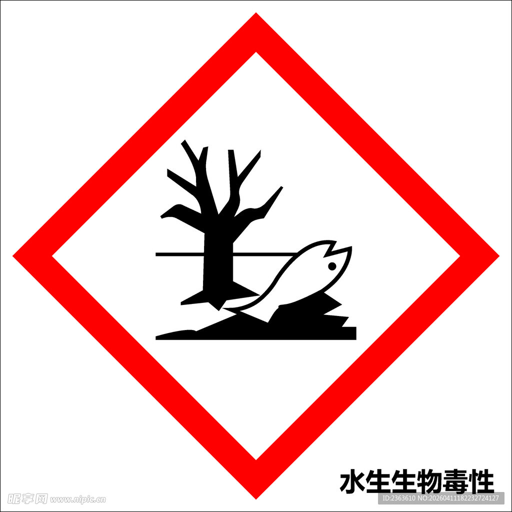 水生生物毒性警示标志
