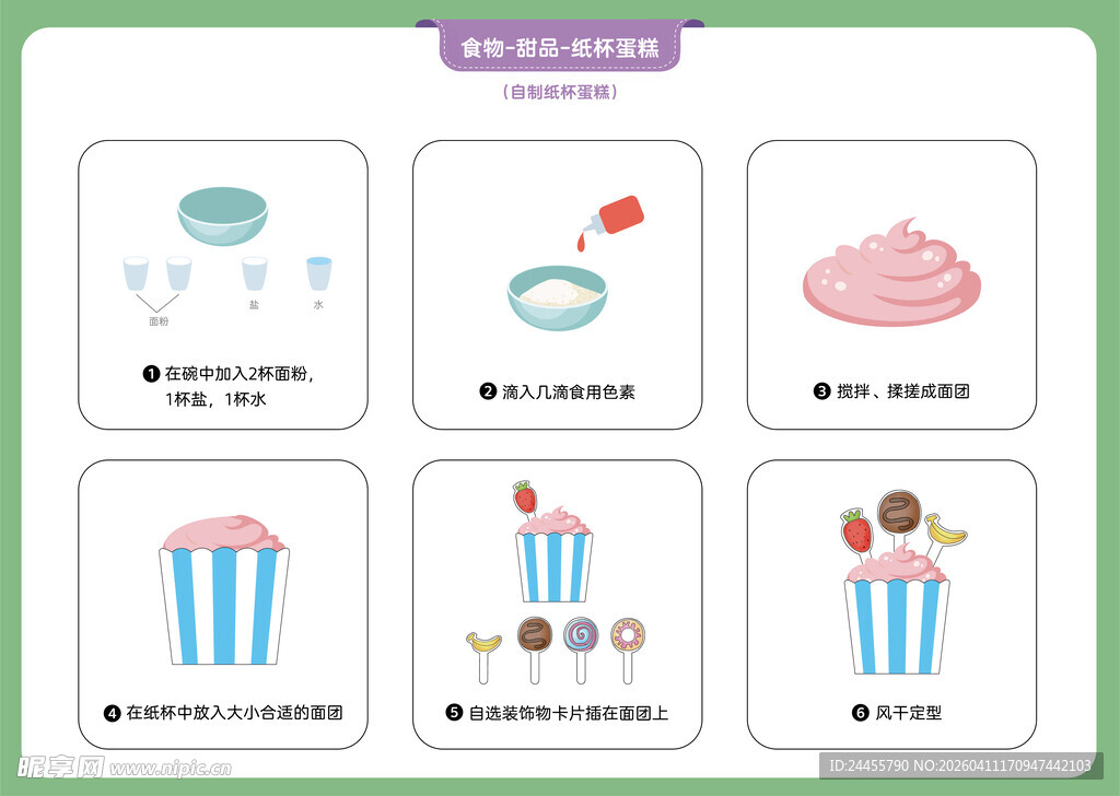 美味甜点图标集合