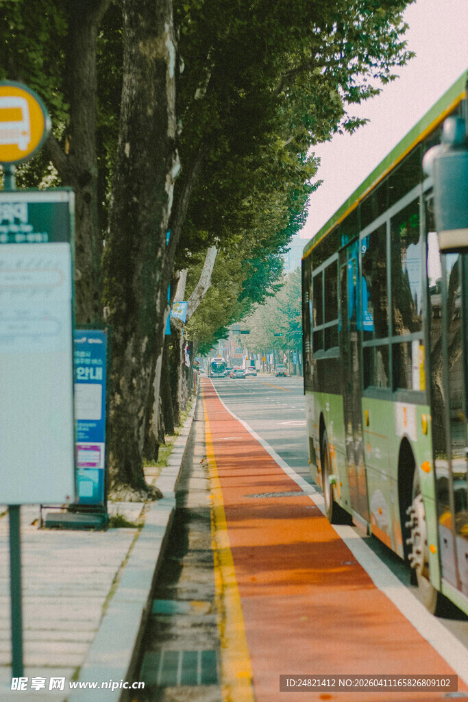 城市公交专用道景象