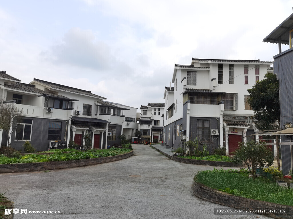 现代联排住宅区景观