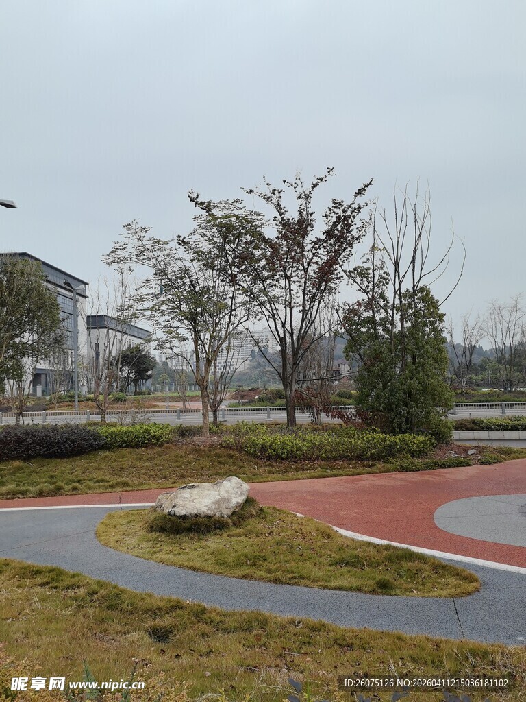 城市公园中的休闲景观