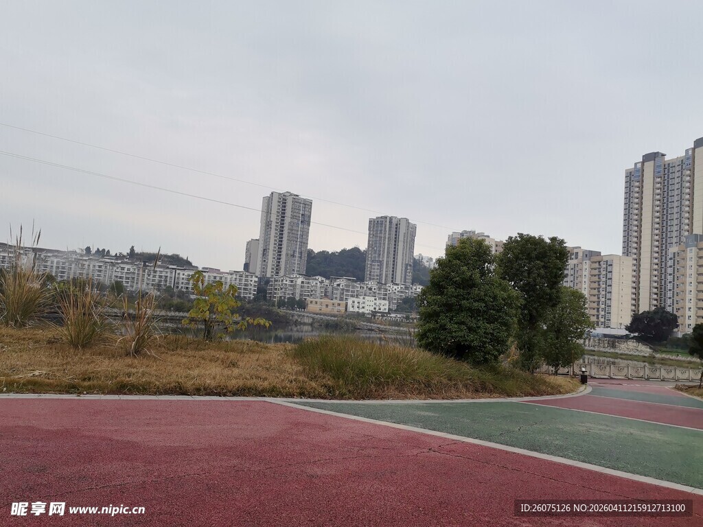 城市中的户外运动场