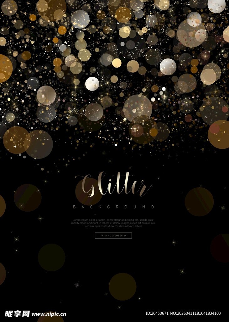 黑金闪耀炫酷海报