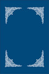 蓝色背景精致花纹边框