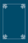 深蓝花纹边框装饰背景图