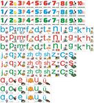 多彩字母数字学习素材