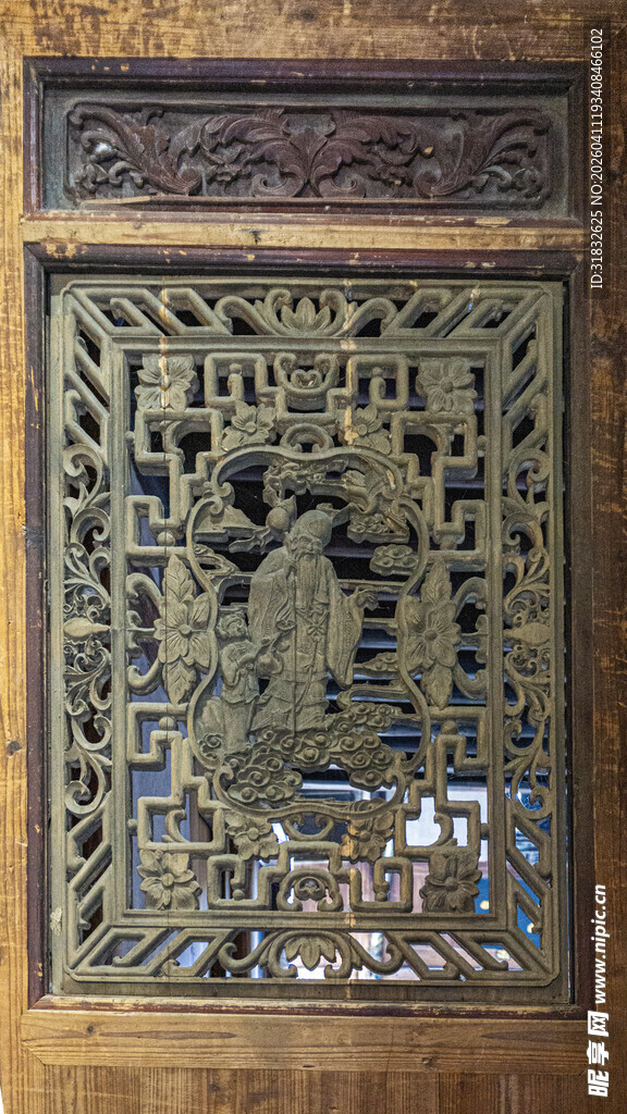 中式木雕艺术镂空装饰图案