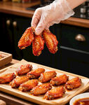 美味烤鸡翅新鲜出炉