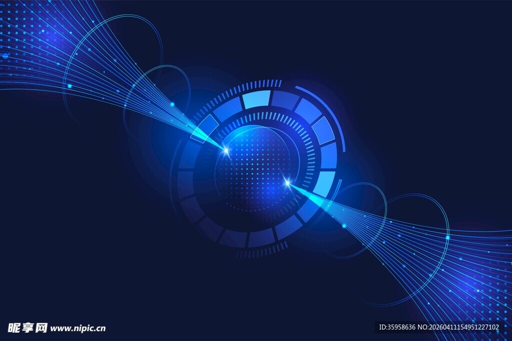 科技圆形背景