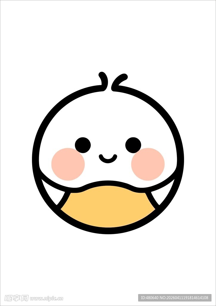 可爱卡通小鸡形象