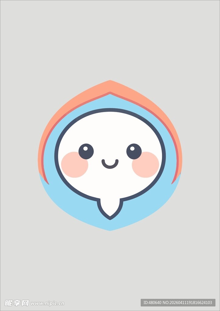 可爱卡通笑脸形象